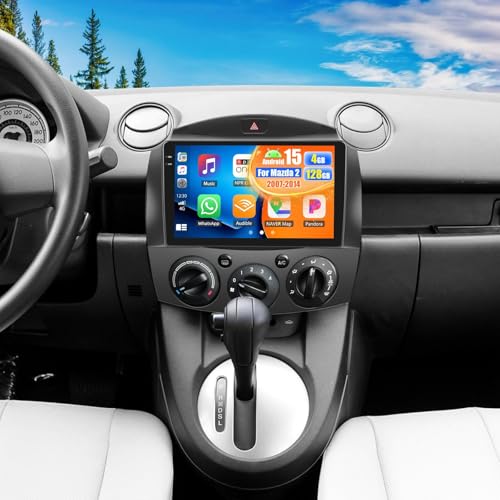 Autoradio Mazda 2 2007-2014 Android 15 tactile 9 pouces avec 6Go RAM 128Go