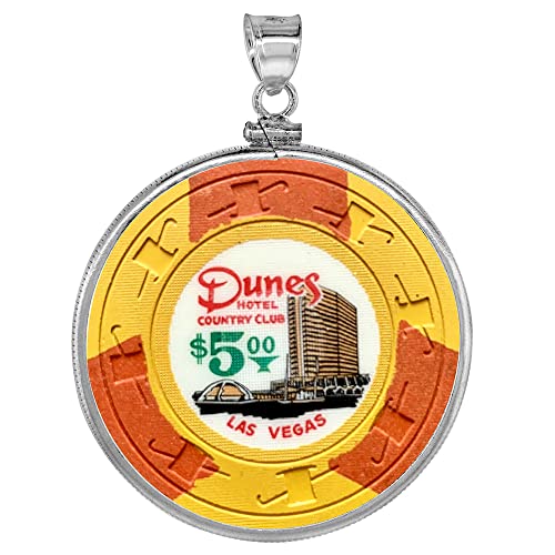 Sterling Silver 1 oz. Silver Round & Casino Chip Mexican Cien Peso Bezel 39 mm Screw Top Coin Edge Coin NOT Included4