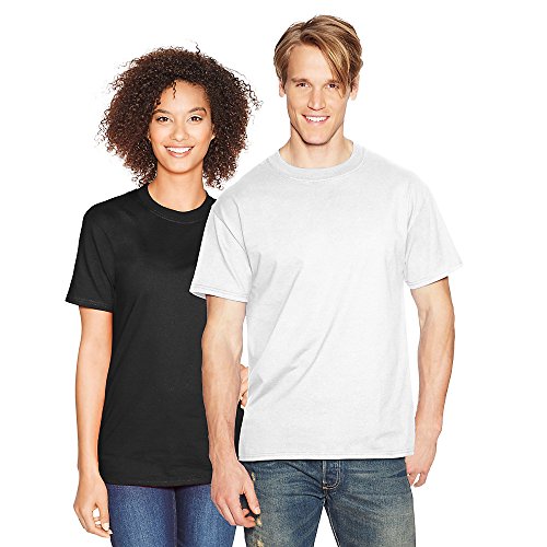 Hanes 5180 Beefy T Adult Short-Sleeve T-Shirt Size Medium44; White