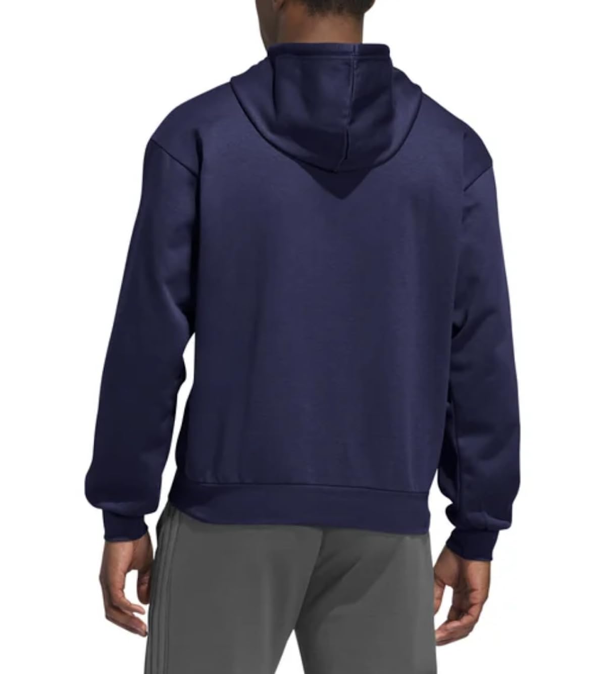 Adidas Sudadera con capucha de forro polar para hombre con bolsillo canguro