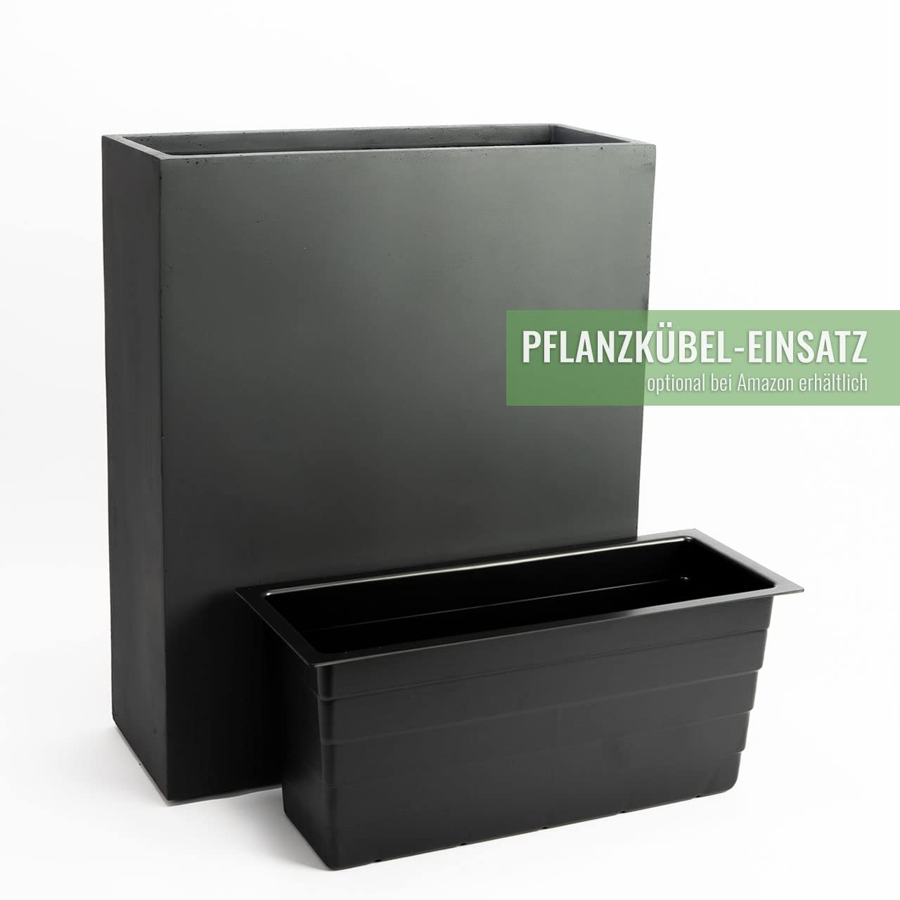 Pflanzwerk® Pflanzkübel Divider Anthrazit 72x60x25cm *Frostbeständiger Blumenkübel* *UV-Schutz* *Qualitätsware*