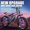 DRIFT.SLIDE 31 MPH Electric Bike for Adults, 1500W Peak Power Electric Motorcycle, 24" Fat Tire Electric Mountain Bike, 48V 20.8 AH Battery, All Terrain Ebike for Mountains, Snow, Sand (C1 Dual Motor) #1