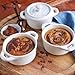 STAUB Ceramics Dutch Oven 3-piece Mini Round Cocotte, White