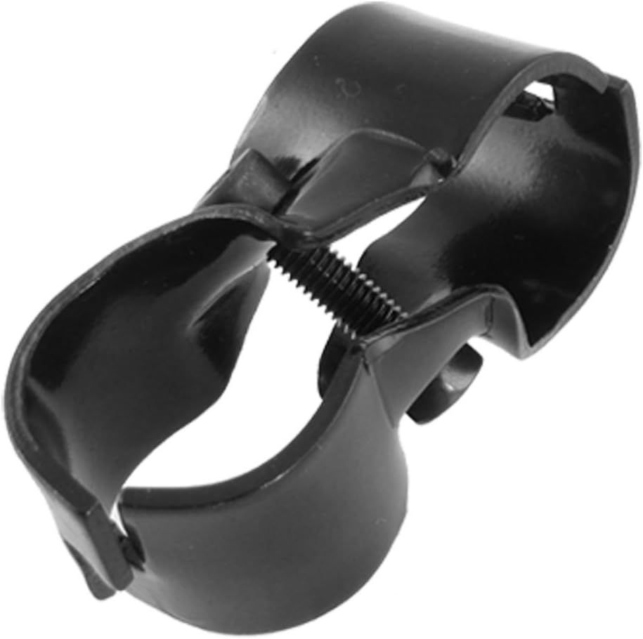Sourcingmap Replacement Double Port Lean Tube Pipe Vertical Clamp Clip Black