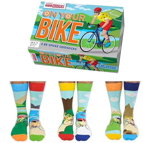 Unbekannt On Your Bike Fahrrad Oddsocks Socken in 39-46 im 6er Set -...