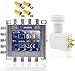 Produktbild LNB + MULTISCHALTER Set: Anadol Quadline digital Multischalter 5/8 für 8 Teilnehmer, Multiswitch 5-8 Sat Verteiler für Satellit - Quad und Quattro LNB tauglich + Anadol Quad LNB - HDVT 4K UHD