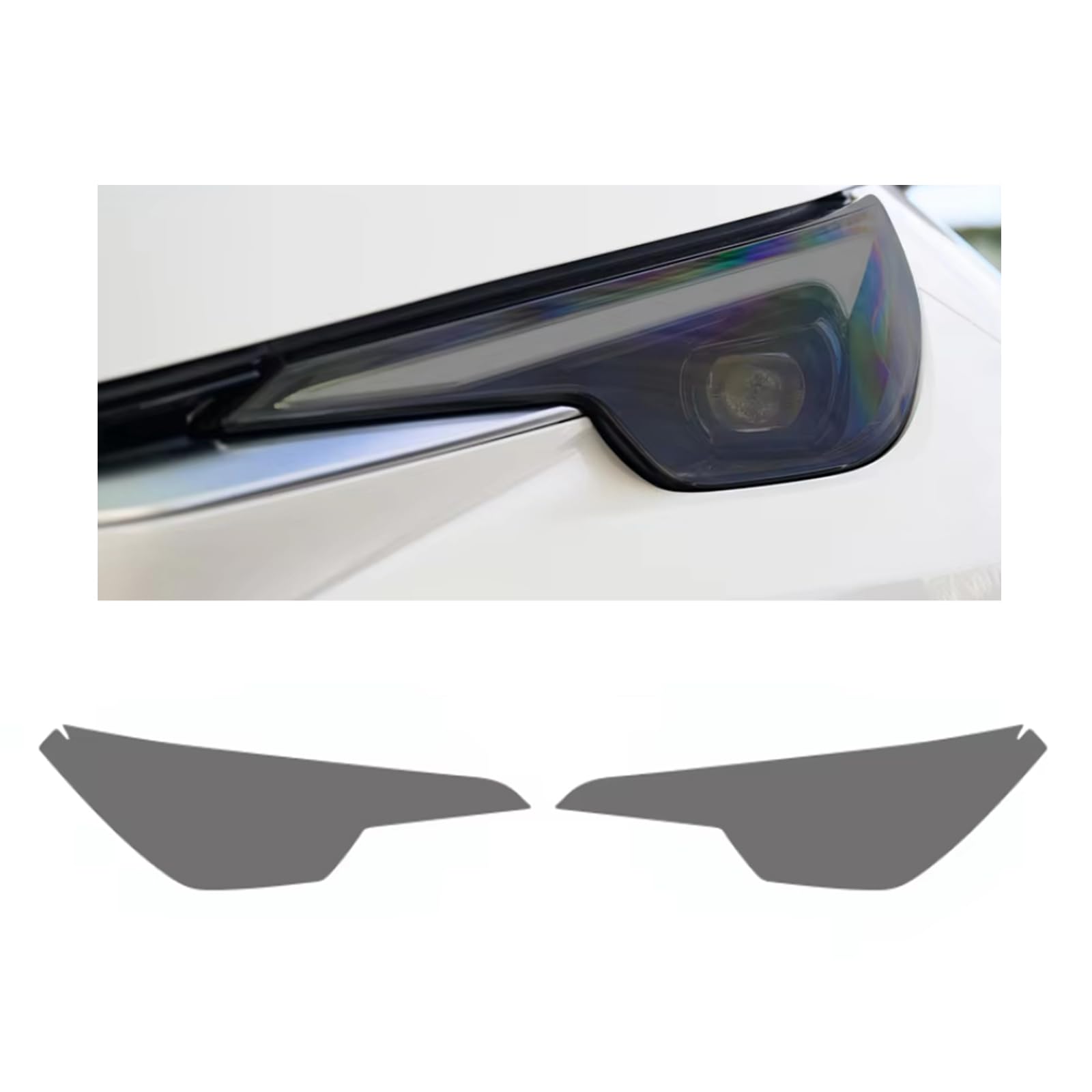 Headlight Film for Lexus LBX 2024-2026, 1Set Transparent/Smoke Black Car Headlight TPU Protective Film