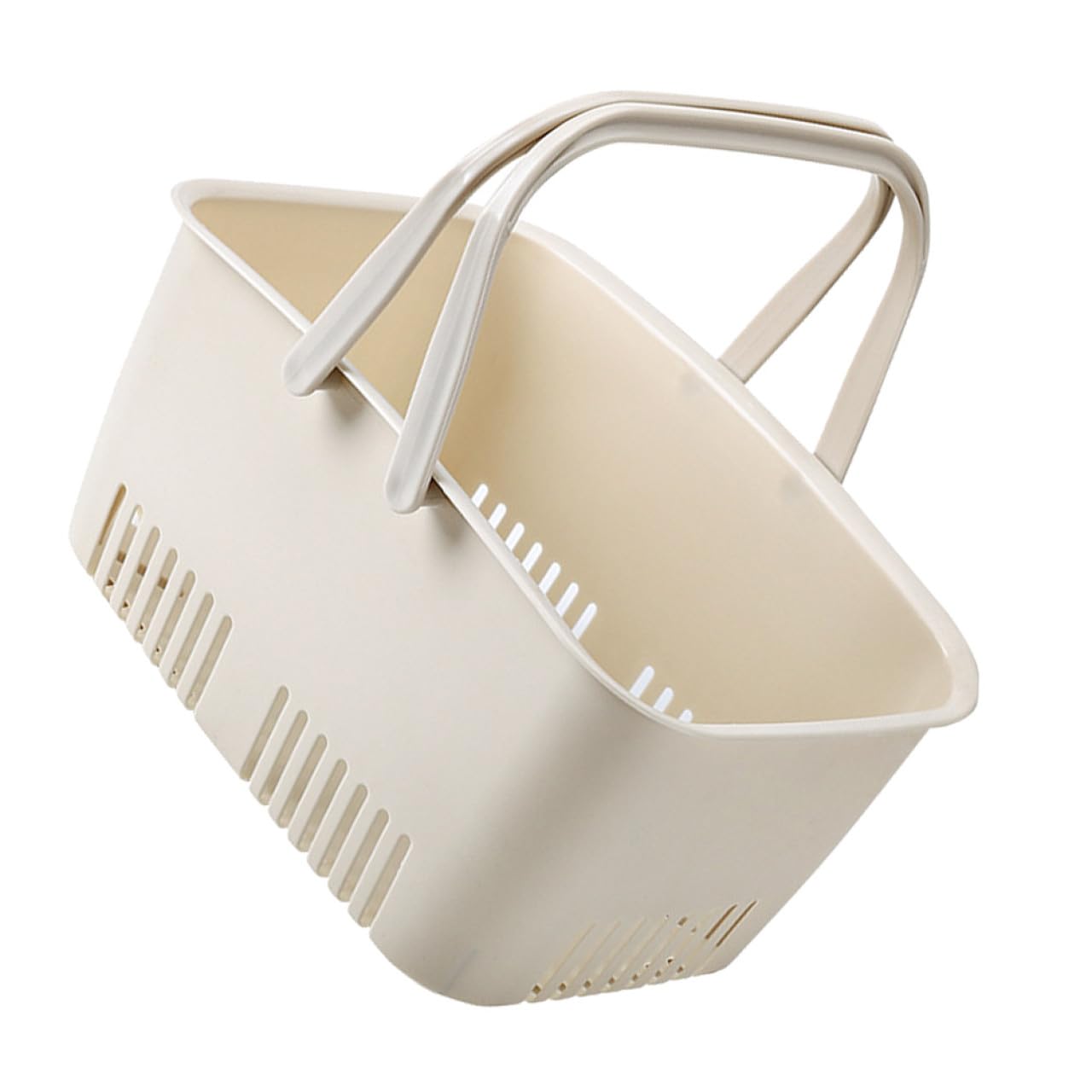 Panier de bain portable accessoire de rangement cosmétiques et douche beige
