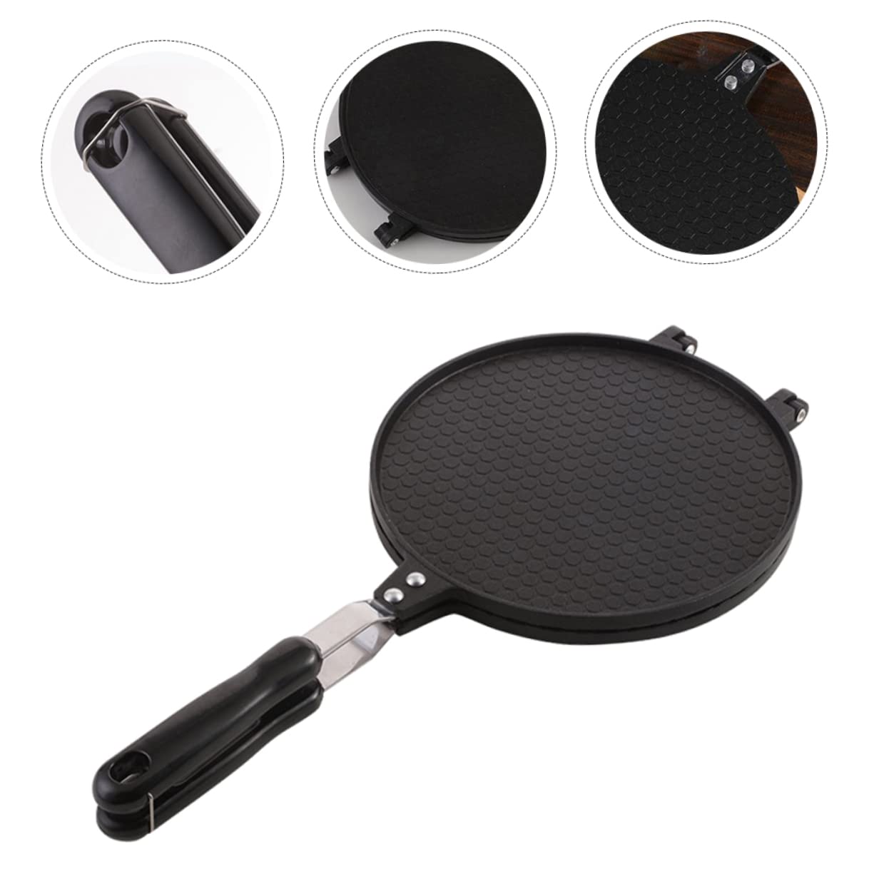 Operitacx Macchina Resistente e Nero Alluminio in Cottura Uniforme Omelette per’usura, Accessorio da Cucina per Casa e Regalo D’inaugurazione