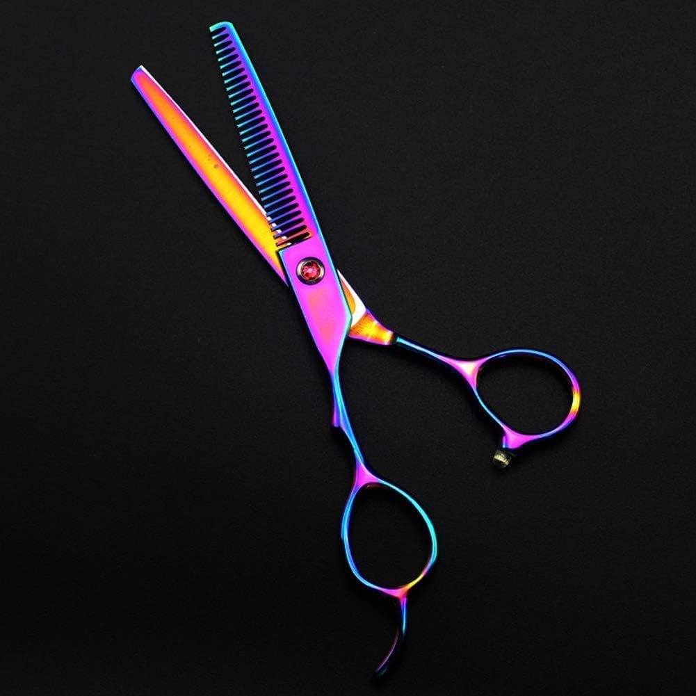 Tijeras de peluquero para adelgazar para zurdos Tijeras profesionales Tijeras de peluquería, Peluquería de perros para mascotas Tijeras de corte curvo para el cabello Tijeras Tijeras de peluquería, To