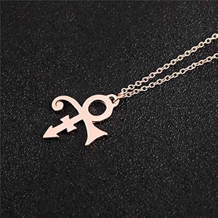 prince symbol necklace gold