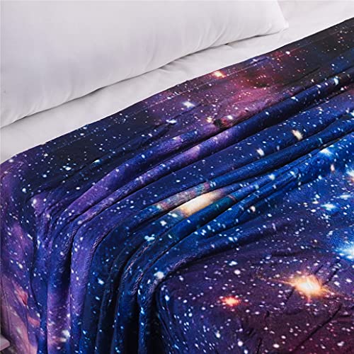 Goodbath Space Throw Blanket, Galaxy Universe Star Fleece Blanket For Sofa Couch Chairs, 80 X 58 Inch, Colorful #TOP3