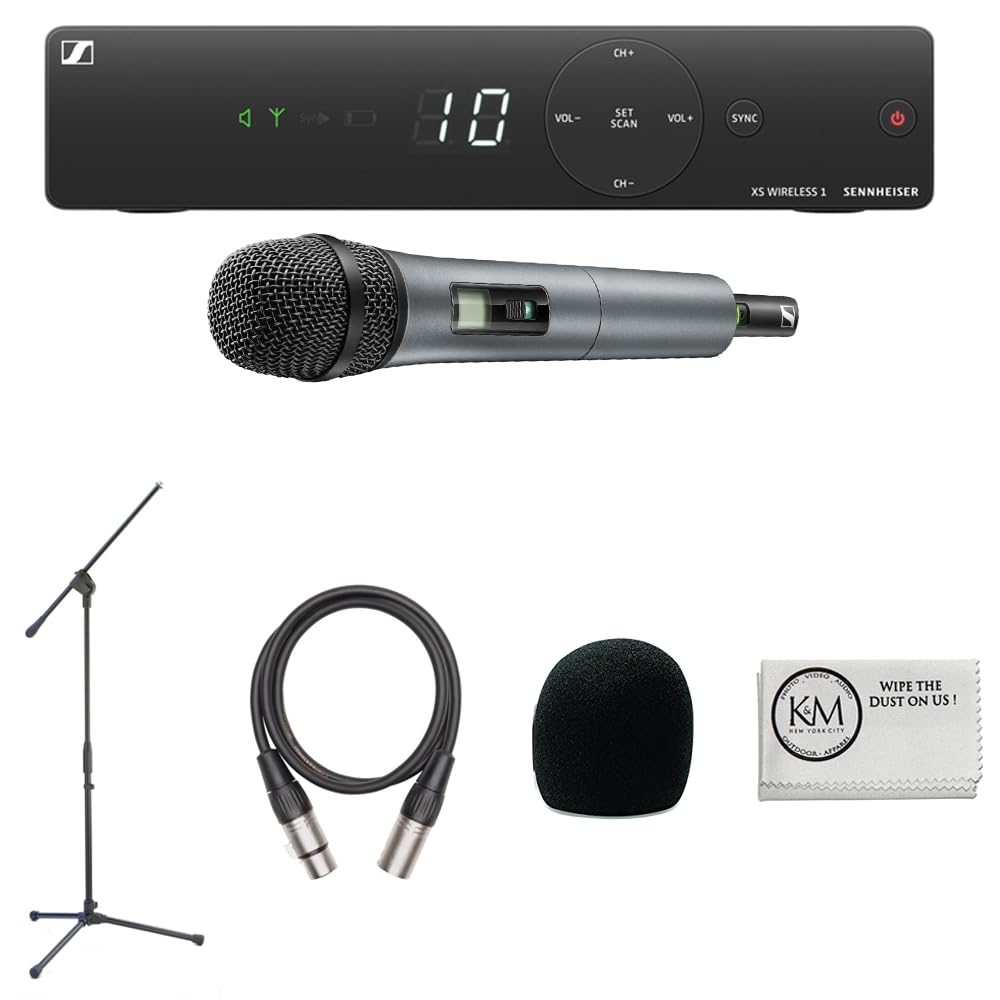XSW 1-825-A UHF Vocal Set with e825 Dynamic Microphone | A: 548 to 572 MHz Bundle with Wi…