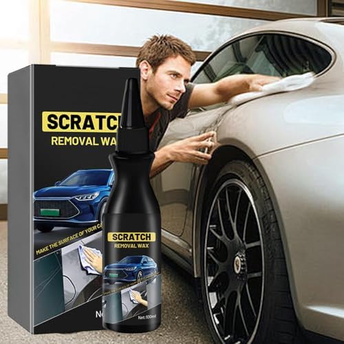 Car Scratch Remover Kit, 2026 Upgrade Scratch Remover for Vehicles, Scratch Remover Wax with Sponge for Light Scratches (1pcs)
