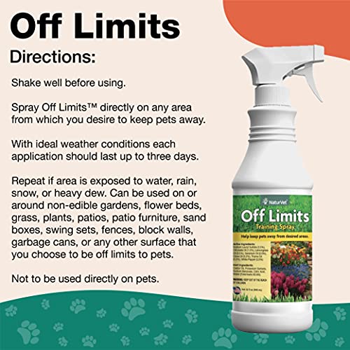 NaturVet Off Limits Pet Training Spray for Dogs & Cats Deters Pets