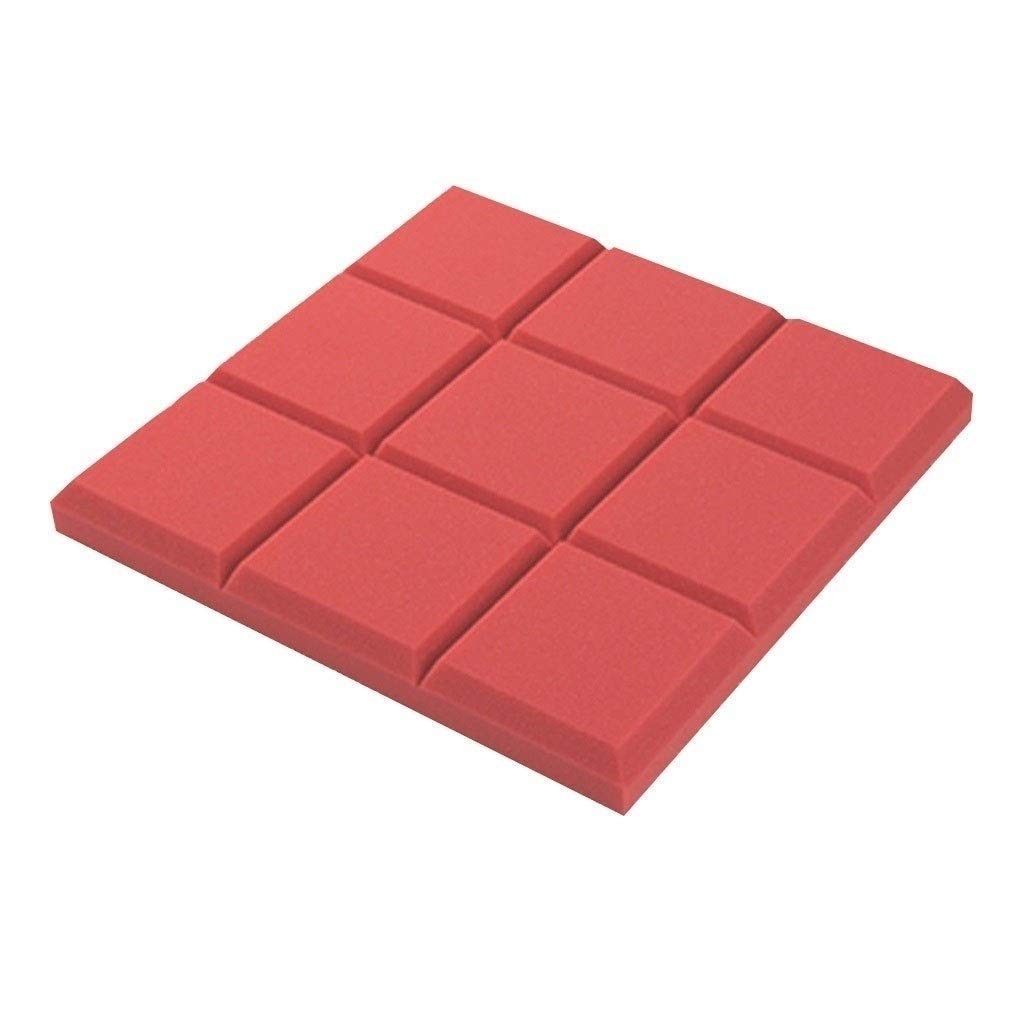 Paneles acústicos, Paneles acústicos de Pared de Bar, Pegatinas Decorativas de Color para Pared, algodón Absorbente de Sonido, Estudio de grabación, acústica Profesional, Rojo