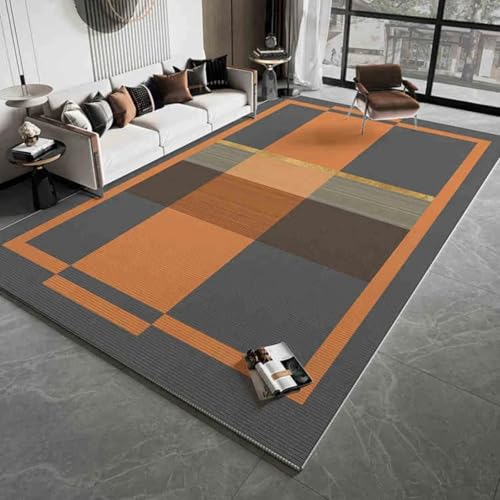 American Geometric Carpet Home Decor, Large-Sized Floor Mat for Living Rooms and Bedrooms, Refreshing and Non-Shedding(80X120CM (2.6X3.9FT/NSJR Lightweight-5)