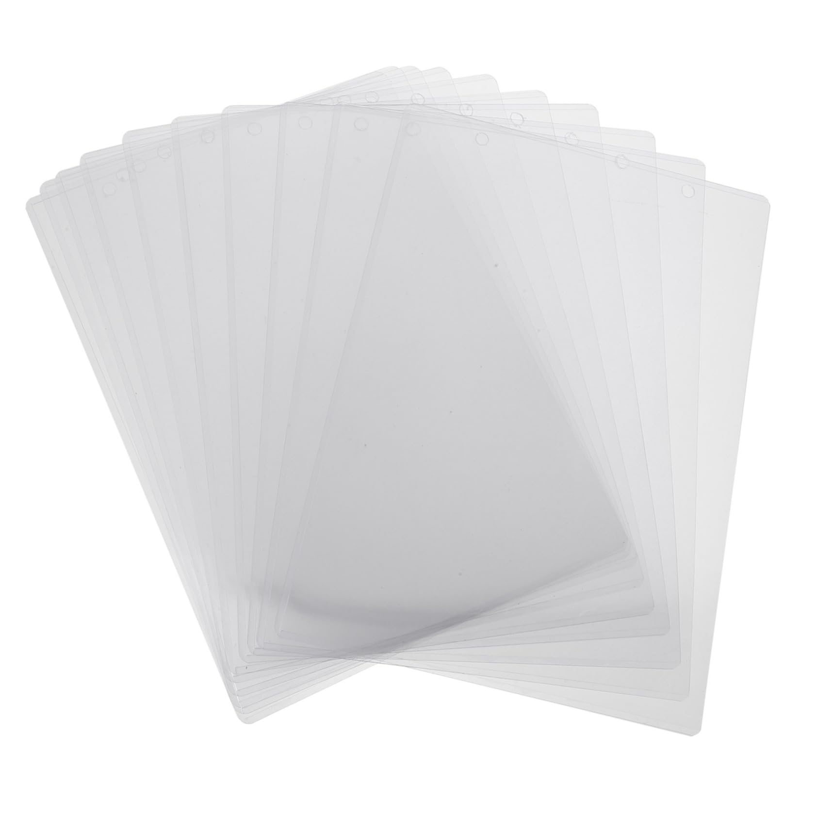 10 pièces Pochettes Transparentes Abs Protection Affichage Publicitaire Remplacement Facile