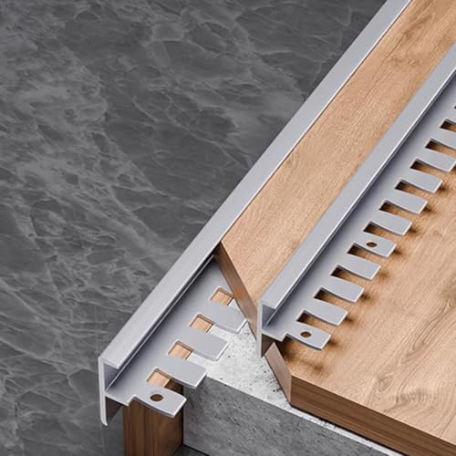 Lot de 3 marches pliables en métal en forme de F pour parquet stratifié et carrelage Longueur 90 cm – Solutions de bordure d'escalier pour rénovation de maison