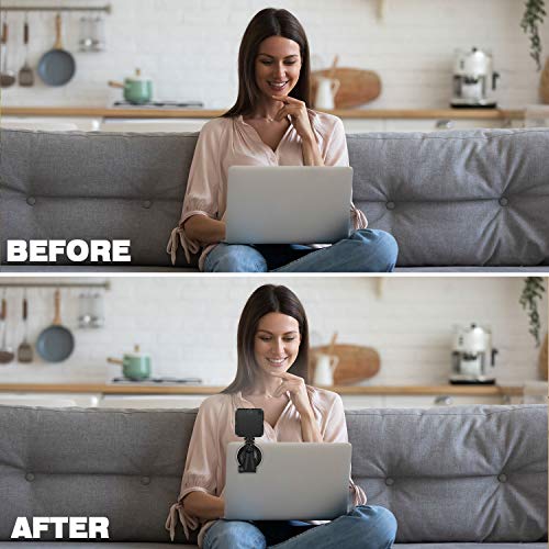 LED Video Licht, CHANONE Videolicht für Videokonferenzen, Zoom, Selbstübertragung und Fernarbeit – Bild 4