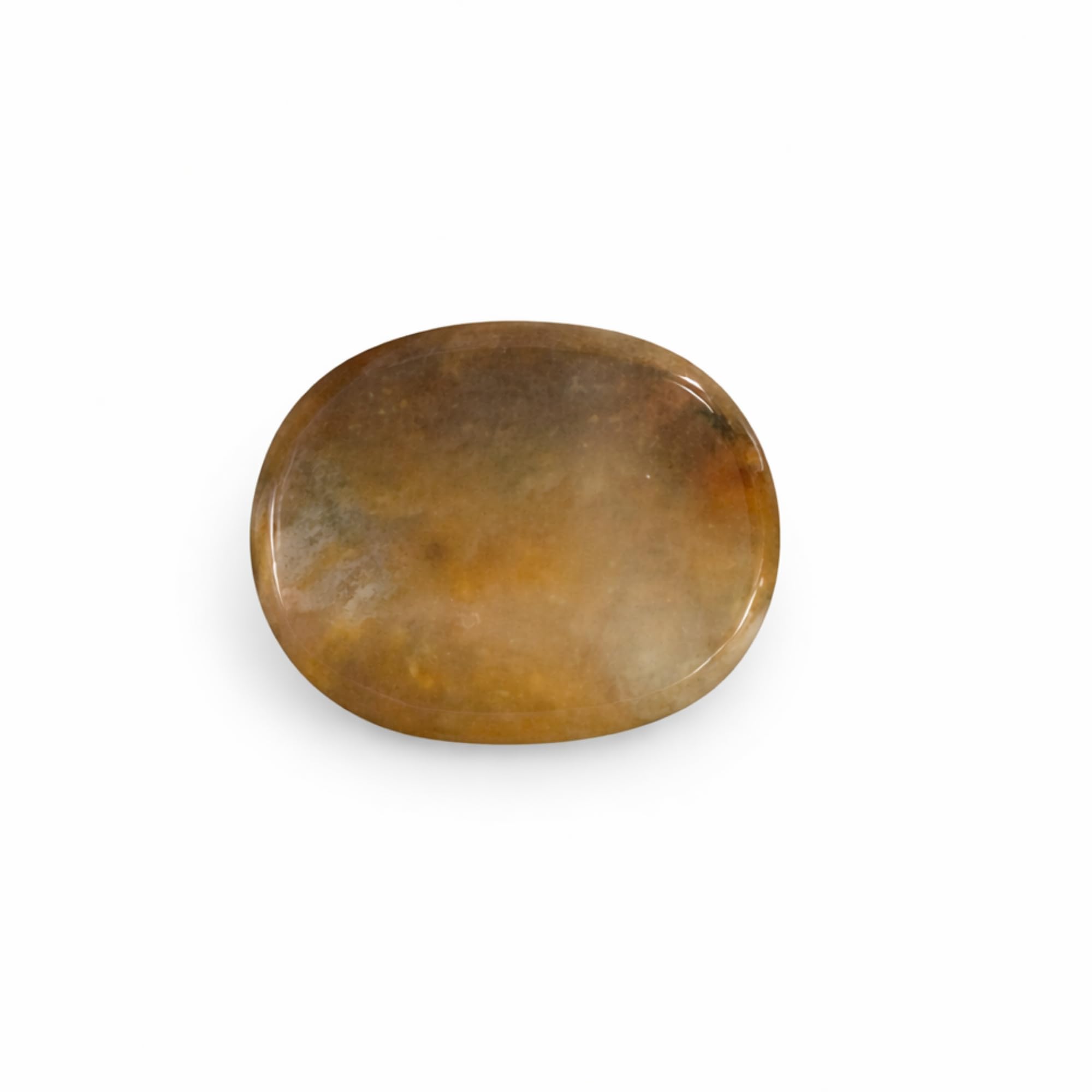 Citrino Piedra Natural – Mineral Pulido para Meditación, Reiki y Chakras | Amuleto Espiritual y Regalo (Citrine)