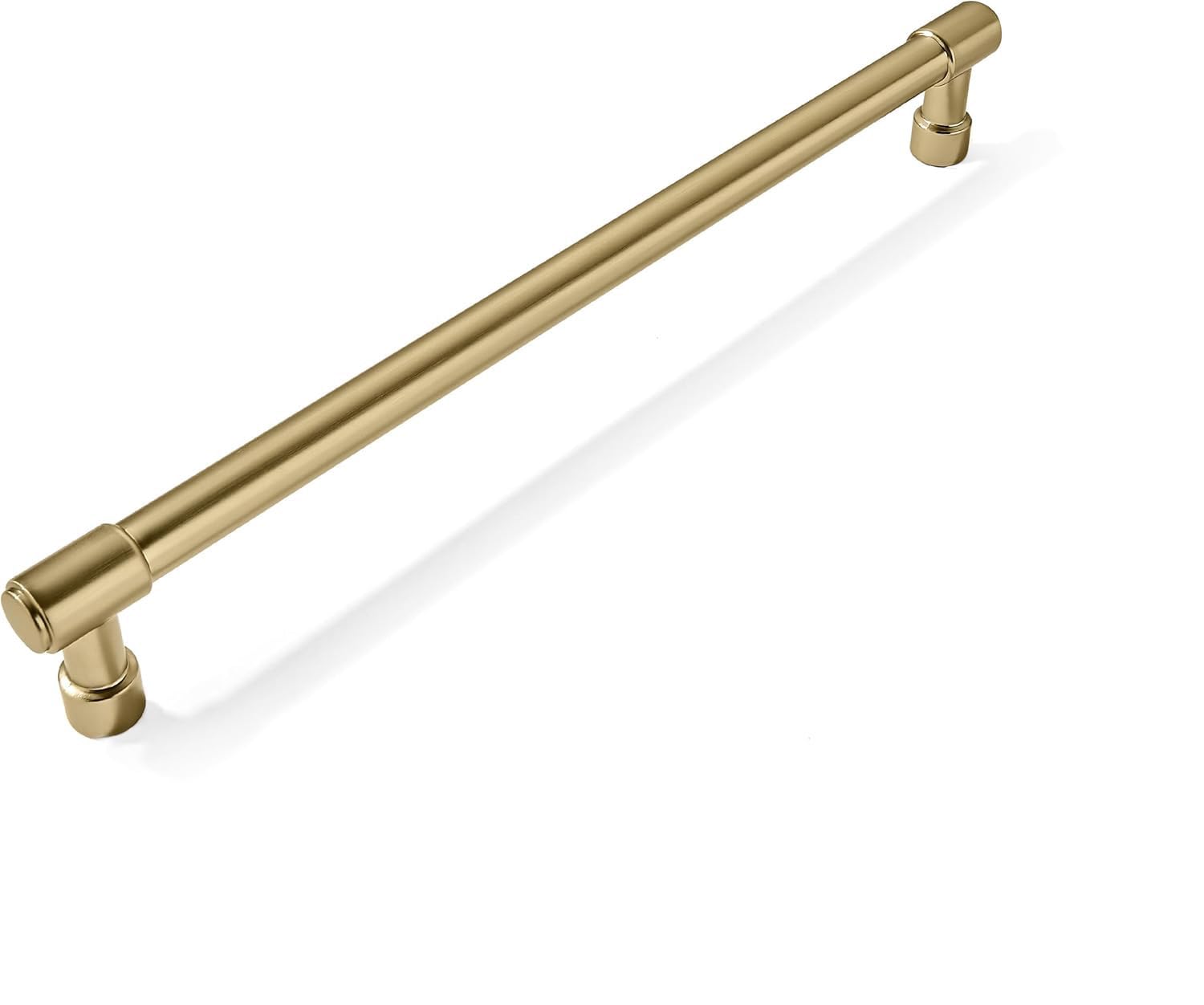 khtumeware Drawer Handles, Brushed Brass, 45.7 cm Centre to Centre, 1 Piece, Heavy Duty Drawer Handles, Kitchen Cabinet Handle, Cabinet Hardware