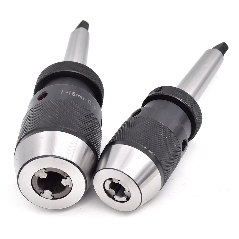 1 juego de portabrocas autoajustable MORSE MT2 MT3 JT6 de 1 a 13 mm y 1 a 16 mm for máquina perforadora, portabrocas cónico(MT3 JT6(1MM-13MM))