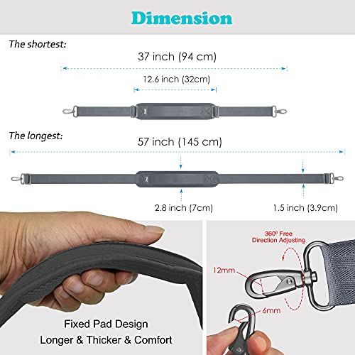 Image of ZINZ Bag Shoulder Strap, Padded Adjustable Shoulder Strap Replacement