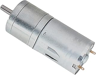 GRASAKY Variable Reduction Curtain Robot DC Gear Motor, Dc Reduction Gear Motor, 25GA 370, High Torque 12v Dc Motor Geared Electric (Size : 35rpm, Color : 6V)