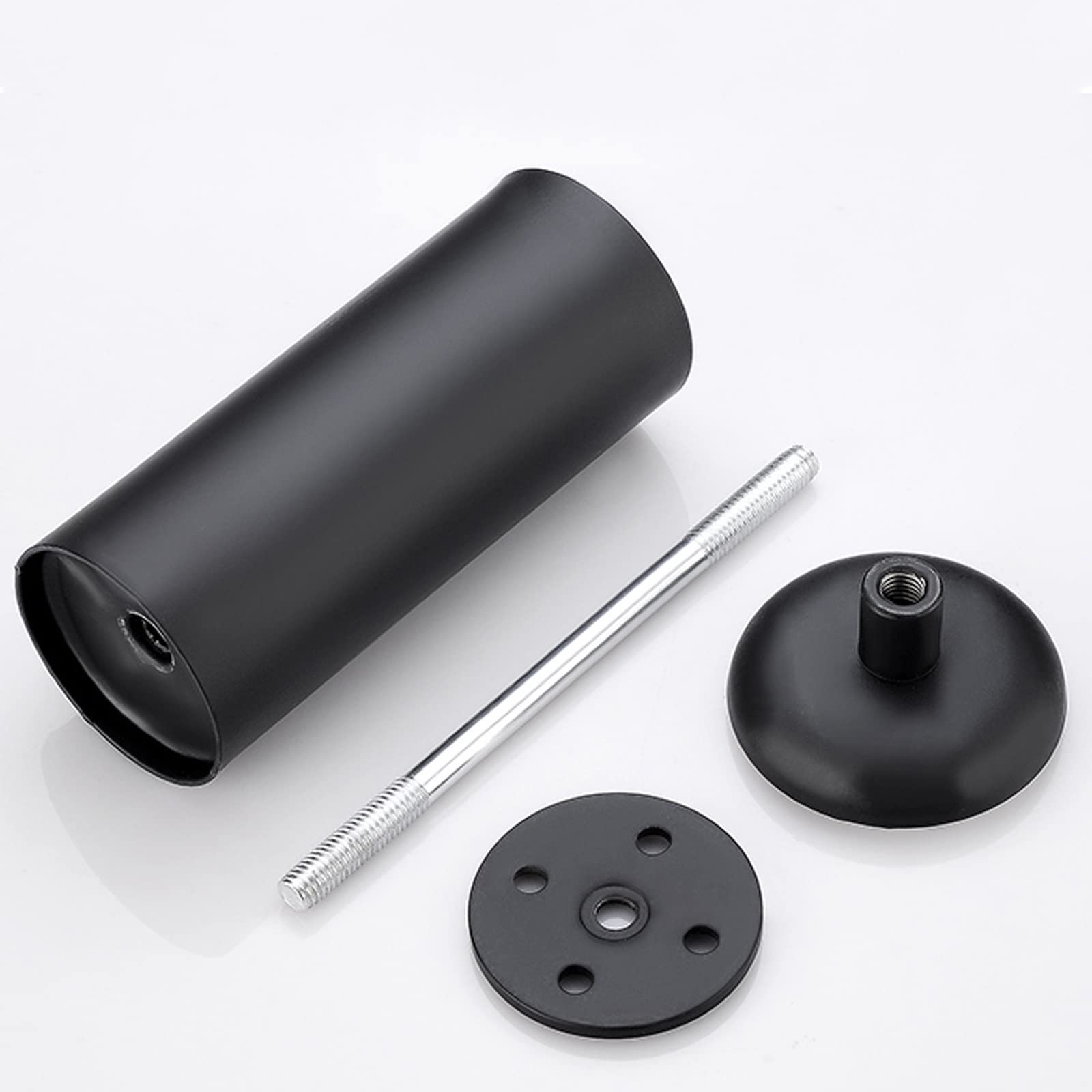 HJXGQJM Pies De Muebles De Acero Inoxidable,Patas De Sofá, Pies De Armario De Mesa De Centro, Altura Regulable Pies Ajustables,Pies De Mueble Redondos,4 Piezas Pies de Muebles(30cm)