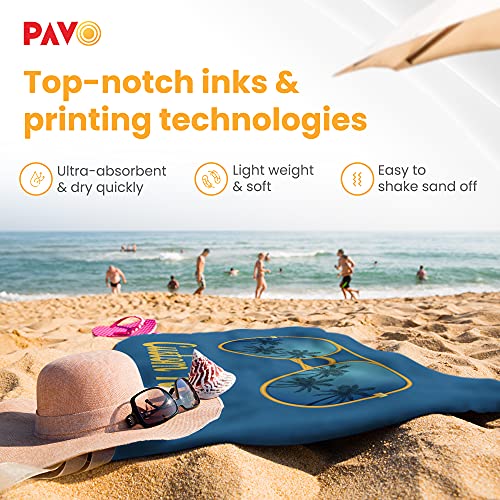 Pavo 2022 Premium Personalized Sand Free Softly Beach Towels For Men Women Kids Girls Boys Adults - Custom Beach Towel With Name - Summer Gifts - The Beach Is Calling Cool Navy Sunglasses #TOP3