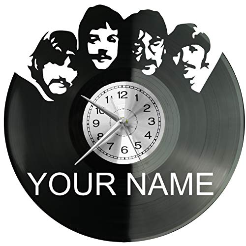 EVEVO The Beatles Disque Vlnyle Disques Vinyliques Horloges Murales Vinyle Record Mur l’horloge Créatif Classique… - Les Beatles, Paul McCartney, John Lennon, RIngo Starr, George Harrison EVEVO The Beatles Disque Vlnyle Disques Vinyliques Horloges Murales Vinyle Record Mur l'horloge Créatif Classique… – Image 5