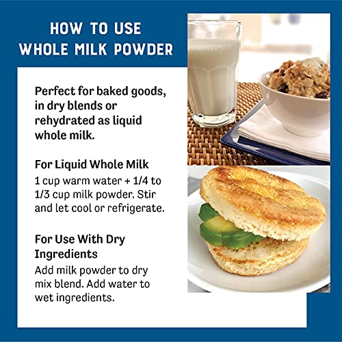 Judee's Camping Bundle: Whole Egg Powder (11 Oz), Whole Milk Powder (11 Oz), White Cheddar Cheese Powder (11.25 Oz) #TOP4