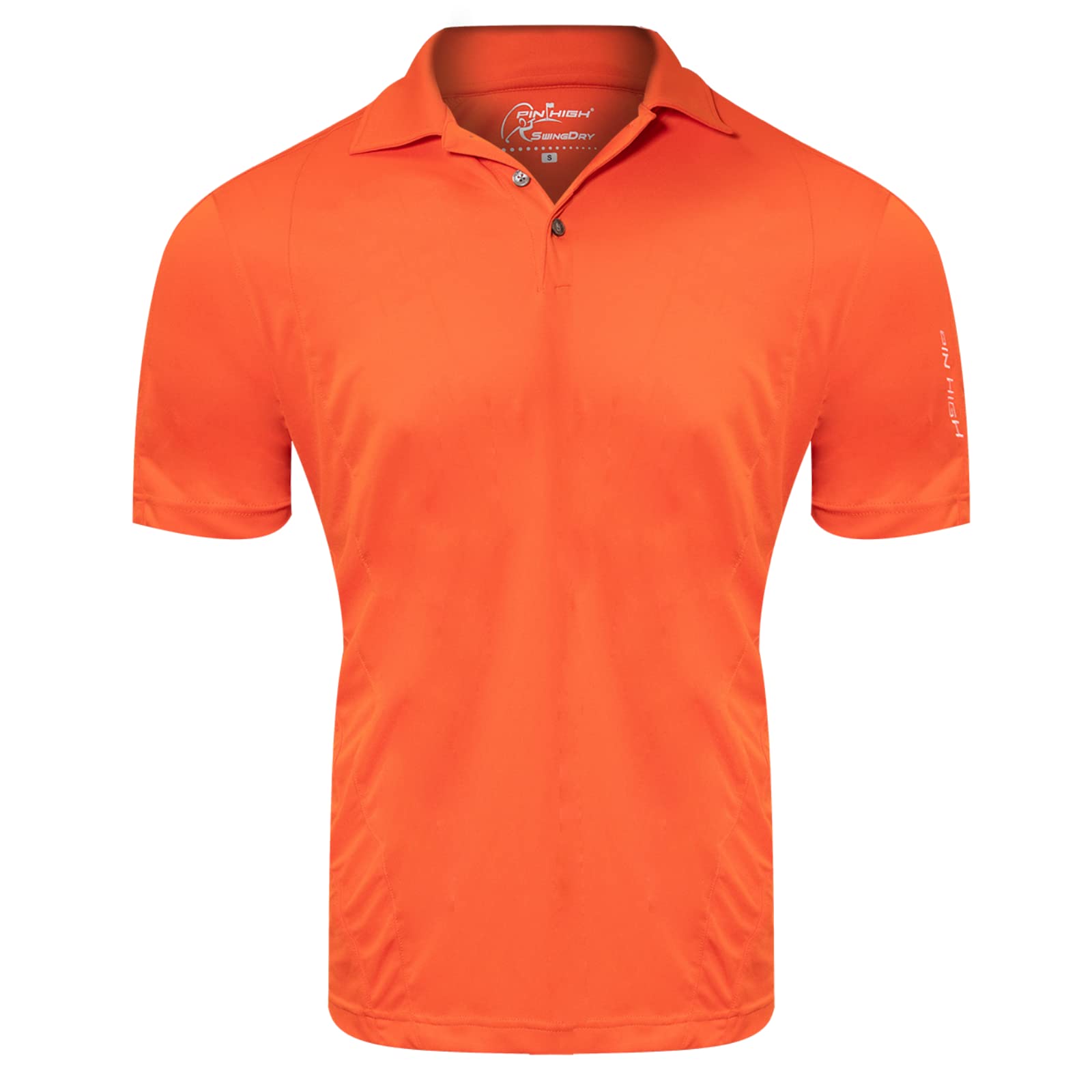 Men's Performance Golf Polo Shirt, Modern Fit Golf Shirt, Dry-Fit Short Sleeve Polo
