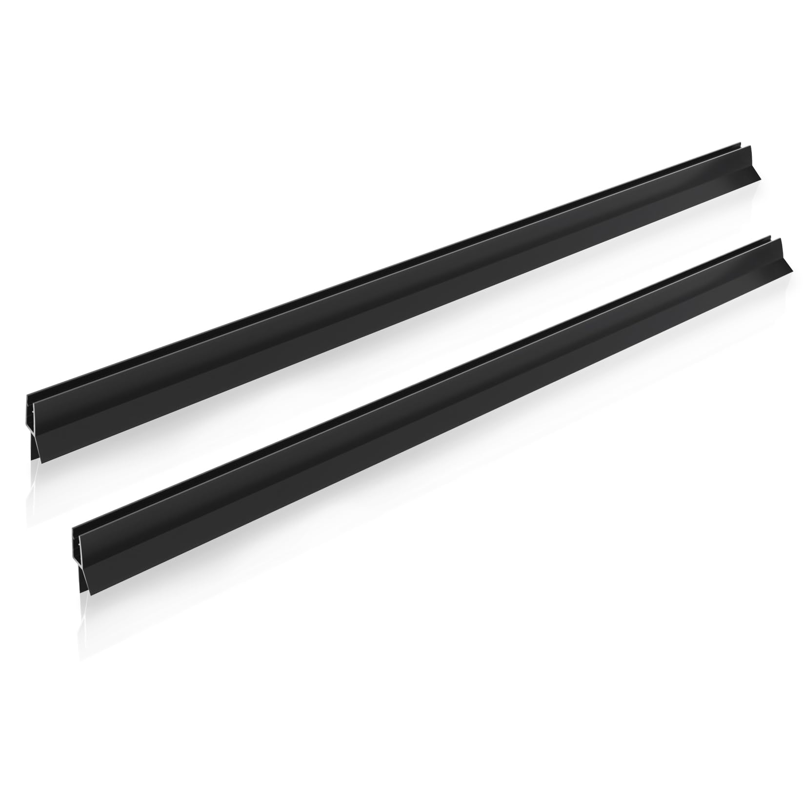 2-Pack CKB Shower Enclosure Bottom Seal Length 900mm (36"), Long Sweep Stop Shower Leaks for 6mm (1/4") Glass Frameless Shower Door,Black