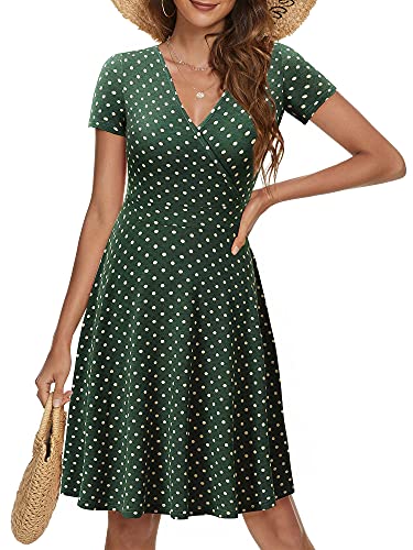 MSBASIC Tshirt Dress Polka Dot Dress for Women Poka Dot XL