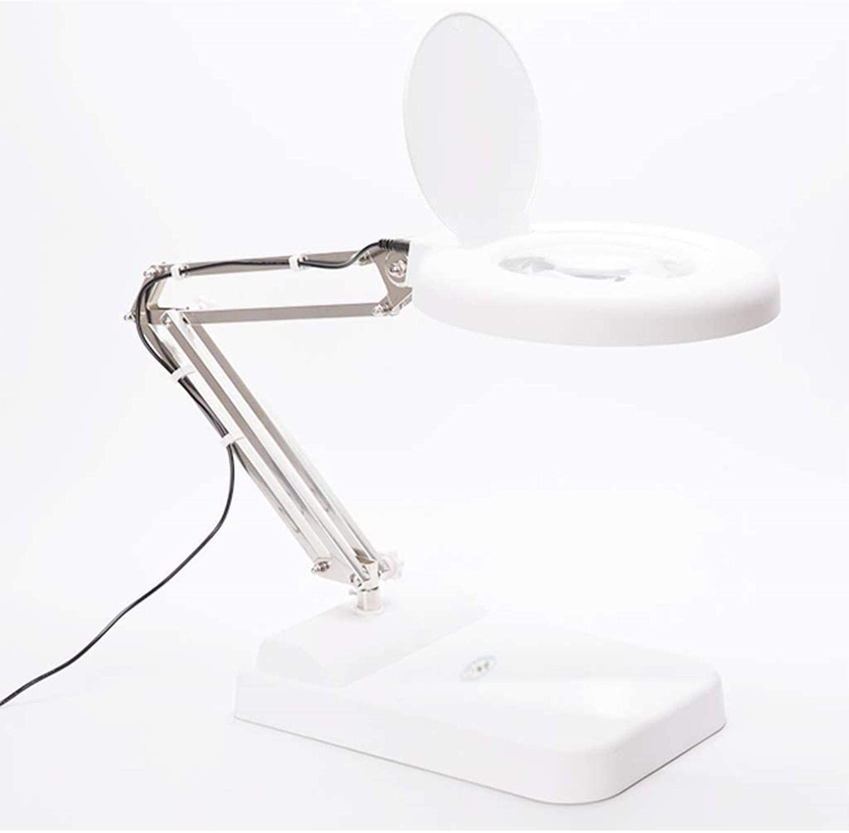 High-Definition LED-verlichting Desktop vergrootglas met lamp 10 keer ouder leestest Mobiele telefoon reparatie bureaulamp Made in China