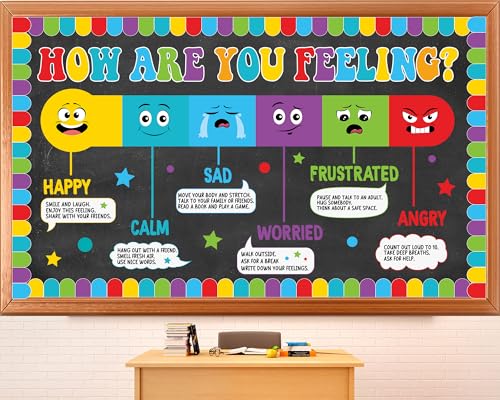 Feelings Bulletin Board Decorations Mental Health Wall Decor Emotions Learning