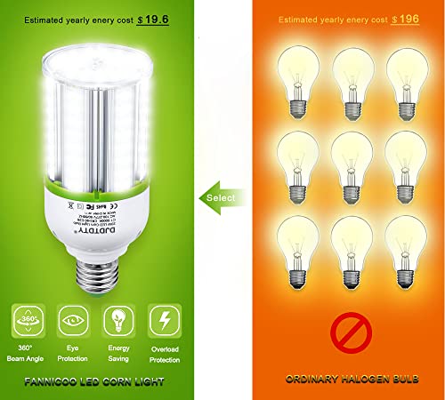 Djdtdty 1 Pack Led Bulbs,20W80W100W120W150W Led Corn Bulb, E26 Base, 4000Lm Led Light Bulb For Garage Household Light Bulbswarehouse Workshop Barn (Watts, 20) #TOP5