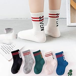 5 paren lente en herfst cartoon gekamd katoenen middelste tube kinderen sokken, jongens nieuwigheid kleurrijke katoenen…