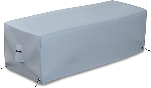 Miniatura 8 de Covers & All Cubierta rectangular para hoguera, hecha de tela de poliéster de 18 onzas con propiedades impermeables y resistentes a los rayos UV,