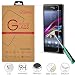 Sony Xperia Z1 Compact Tempered Glass Screen Protector, (GG MALL) Anti Scratch Explosion Proof Tempered Glass for Sony Xperia Z1 mini Compact D5503