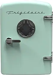 Frigidaire Mini refrigerador de geladeira pessoal, capacidade de 3,5 L para seis latas, incluindo plugue para saída de casa e carregador DC, 25 cm D x 18 cm L x 26 cm A