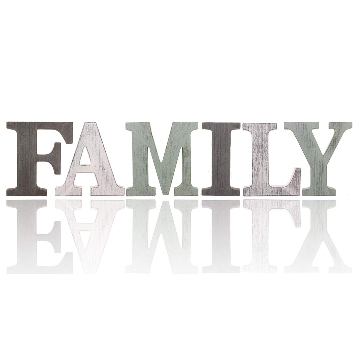 Buy Rustic Wood FAMILY Sign, Decorative Wooden Letters Signs