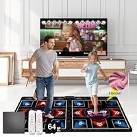 WuZhuangYuan Dance mat for Kids and Adults,899 Games,64G Memory Card, 650 Songs and 75 Music Videos,Fitness Dance Games, Gift for Boys and Girls for TV;Premium Flannel Material