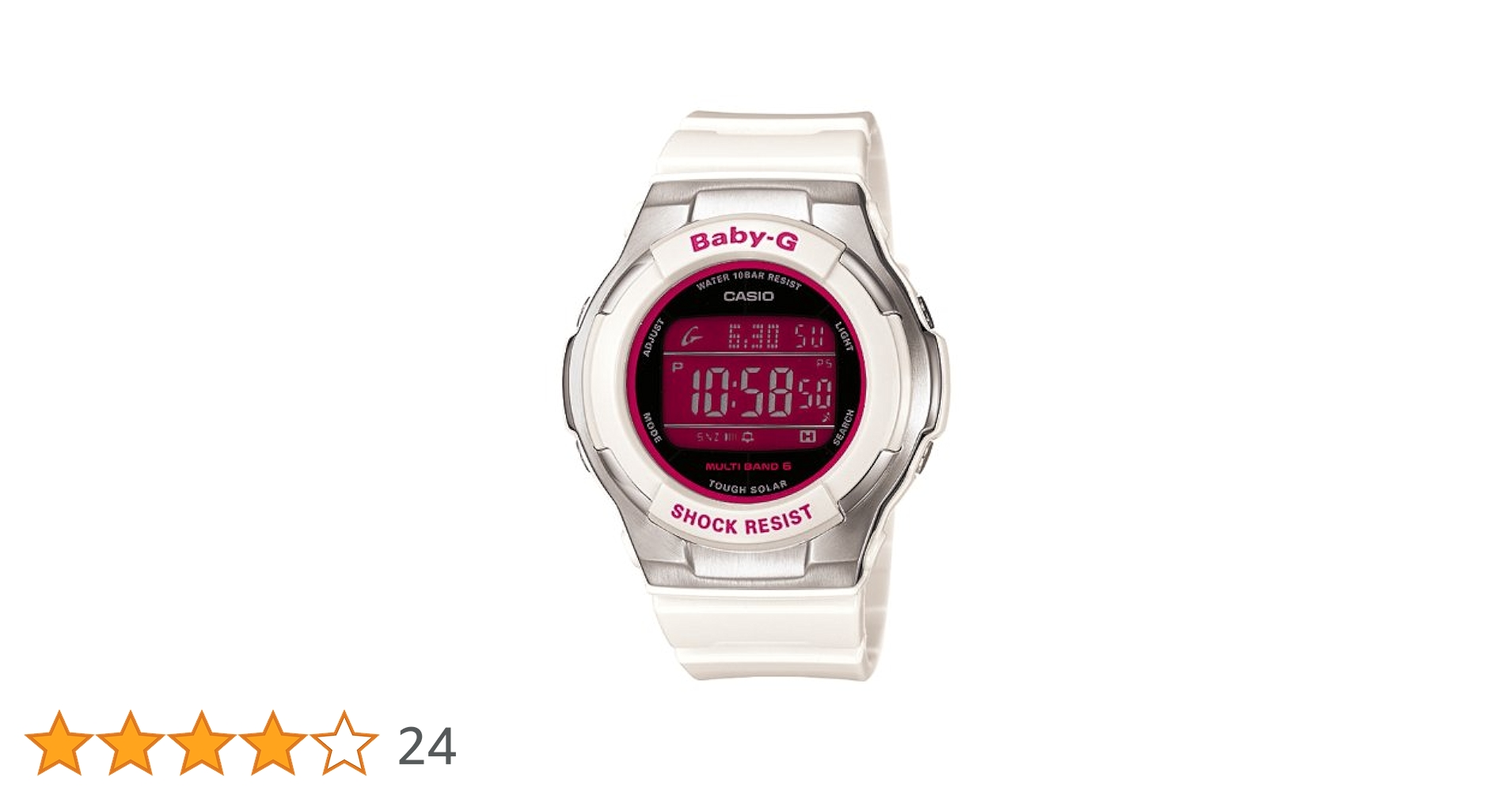 BABY-G BGD-1300-7JF ホワイト/ピンク BGD-1300D-7JF | CASIO