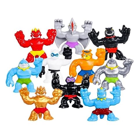 Heroes of Goo Jit Zu Minis, Minis Mega 10 Pack. Stretch, Squish, Battle with 10 Mini in One Pack! Cover