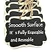 Alyan & Jammsy Mini Hanging Chalkboard Signs Wooden Reusable Smooth Surface Small Chalk Boards Double-Sided Little Labels for Food Pantry Beverage Baskets (Black, Pack of 12pcs)