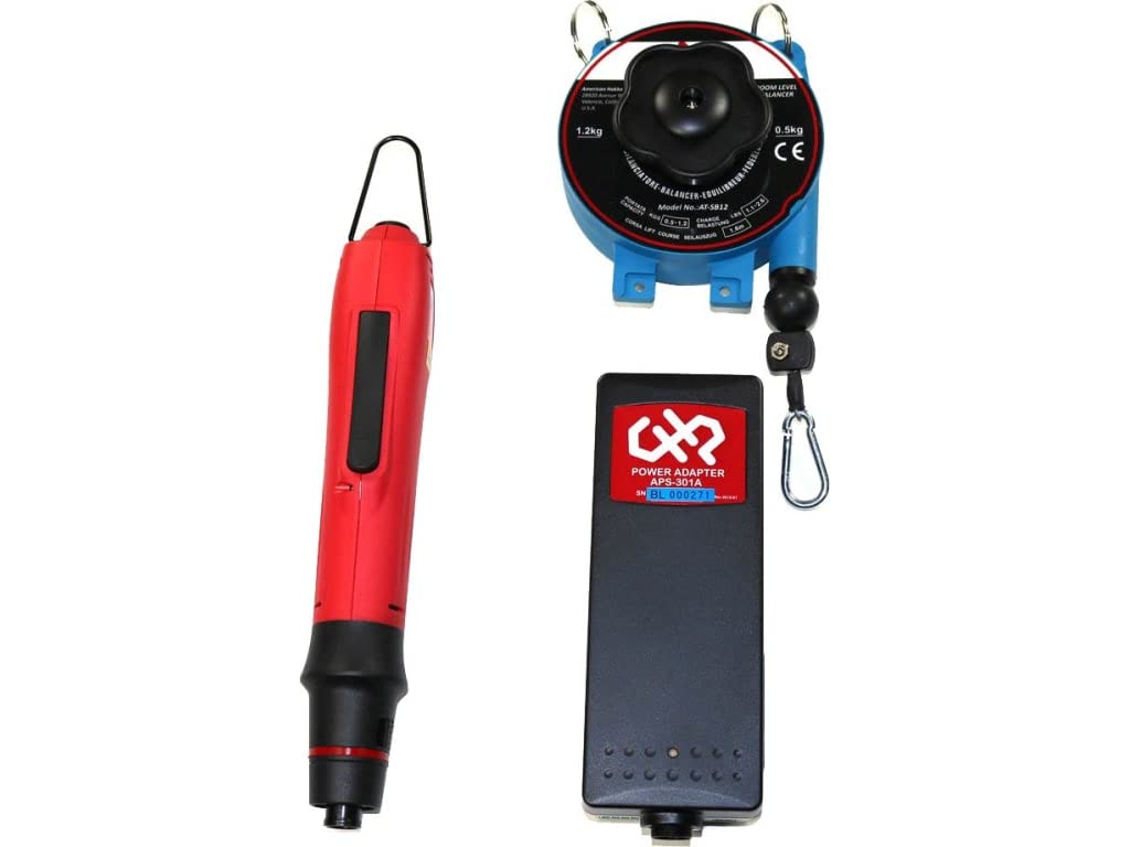 Hakko - AT-6500B-SET - Standard Series Brushless Electric Screwdriver with Power Supply and Spring Loader, 4.0-20.0 Kgf/cm