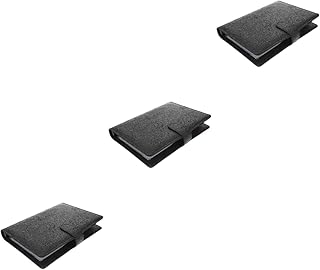 NOLITOY 3 Conjuntos De Livro De Orçamento A5 Fichário De Couro Pu Fichário De Orçamento Com Envelopes Fichário De Poupança De Dinheiro Fichário De Envelope De Dinheiro Fichário De